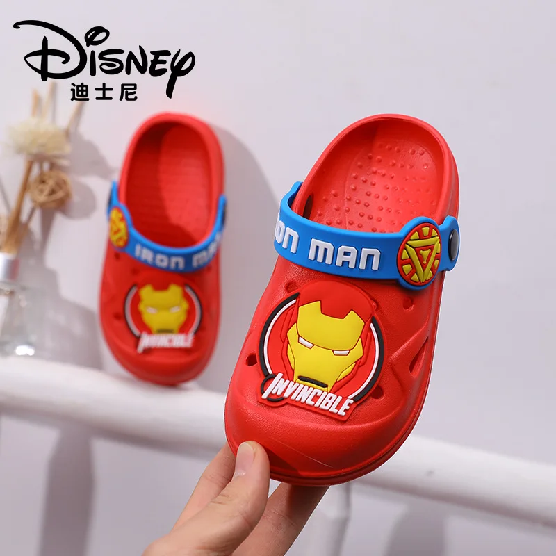 Disney Cartoon Mickey Minnie Mouse Frozen Elsa Sandal Children Hole Garden Shoes Baby Boy Girl Slipper Kid Beach Non-slip Shoes images - 6