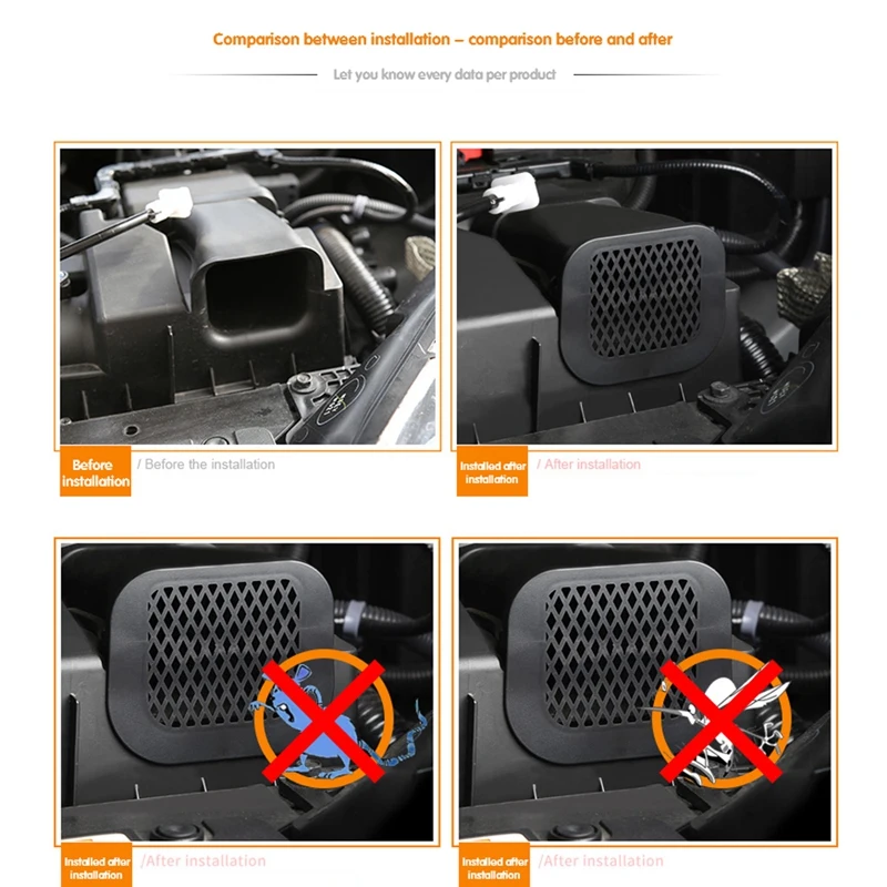 Крышка воздухозаборника для двигателя защита от комаров мышей аксессуары