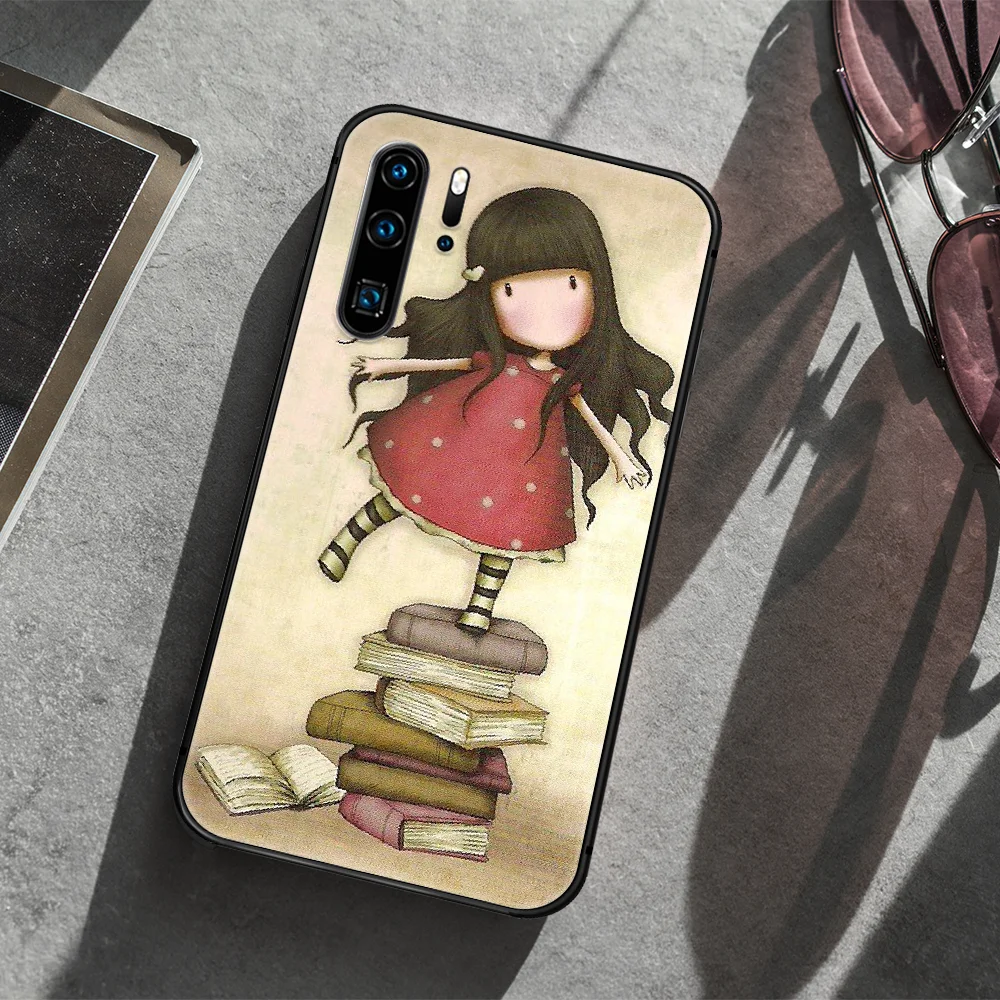 

Santoro Gorjuss Phone Case For Huawei P Mate 10 20 30 40 Lite Pro smart Z 2019 nova 5t black Cell Fashion Bumper Silicone Funda