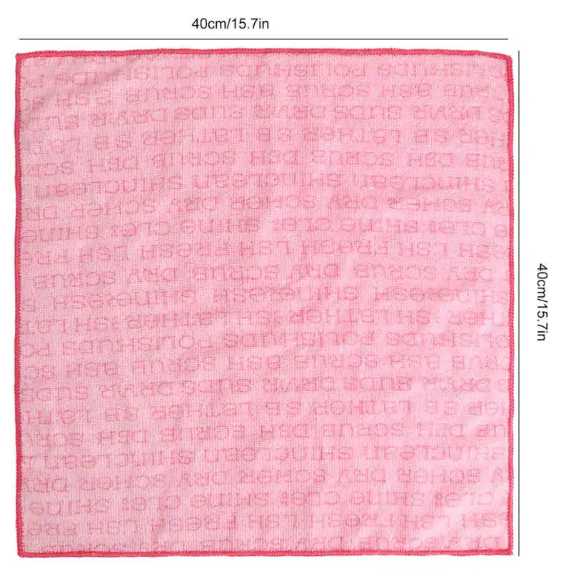

Cleaning Cloth Microfiber Towel Towel Soft for Home Restaurants Easy to Clean 15.7x15.7in