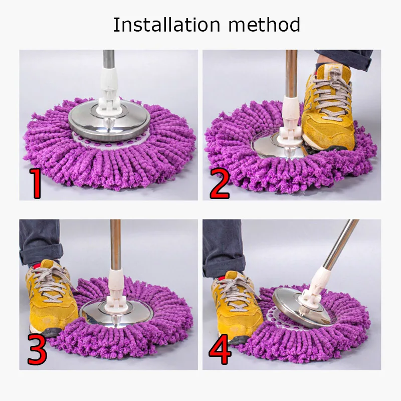 

Microfiber Cloth Nanometer Mop Head For Spin Magic Mop House Cleaning Super Water Dust Absorbing DC156