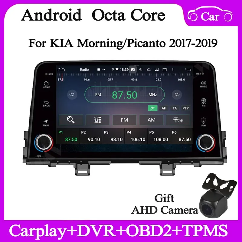 

Универсальная стереомагнитола Android 10 для Kia morning Picanto 2017-2020, gps навигация, аудио, стереоголовное устройство, Wi-Fi, DSP, carplay