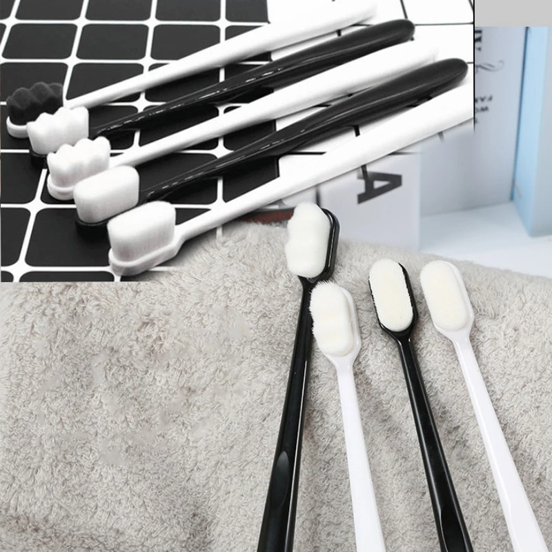 

Micro Nano Manual Toothbrush Extra Soft Bristles Toothbrushes With 10,000 Bristles Dental Oral Care Teeth Brush Deep Cleaning