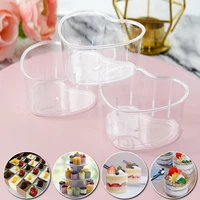 10pcs disposable plastic mousse dessert cup transparent food container diy baking cake yogurt cup for party wedding decoration