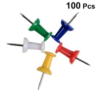 100pcs pushpin thumbtack pins decorative diy tool for school home office wall maps photos bulletin board random color