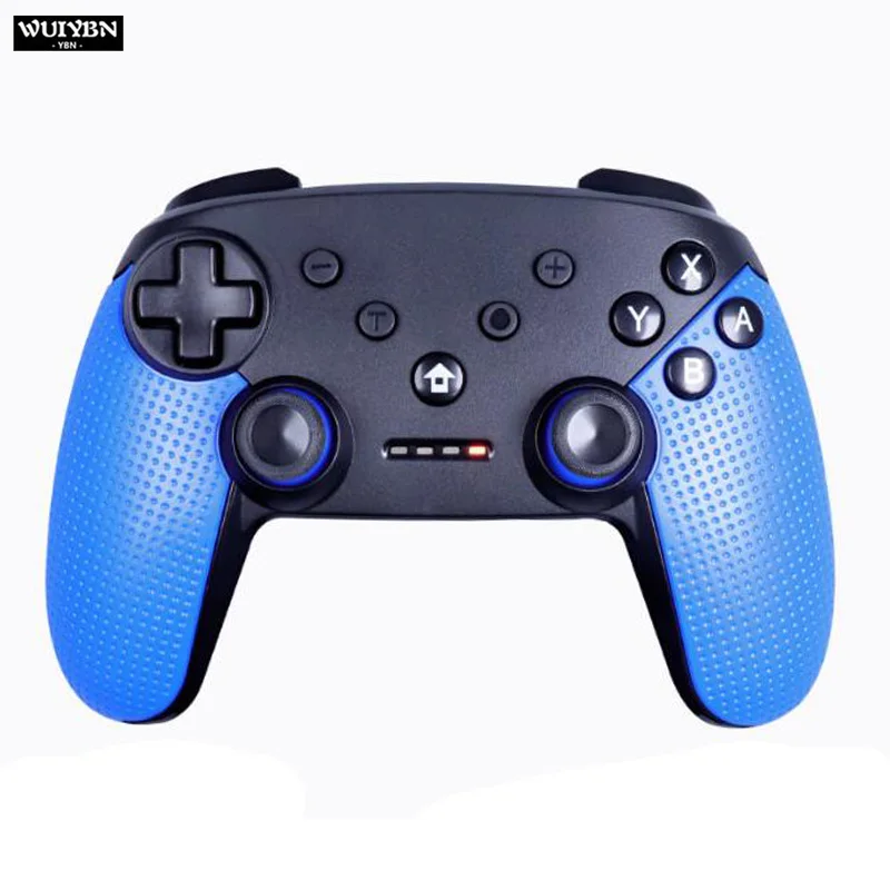 Синий WUIYBN беспроводной переключатель контроллер Bluetooth геймпад NS джойстик для nintendo Switch lite игровой автомат/ПК/Android/пара - Цвет: Синий