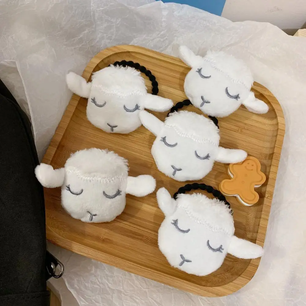 Корейский мягкий милый белый значок с овечкой мультяшный плюшевый 3D Животный