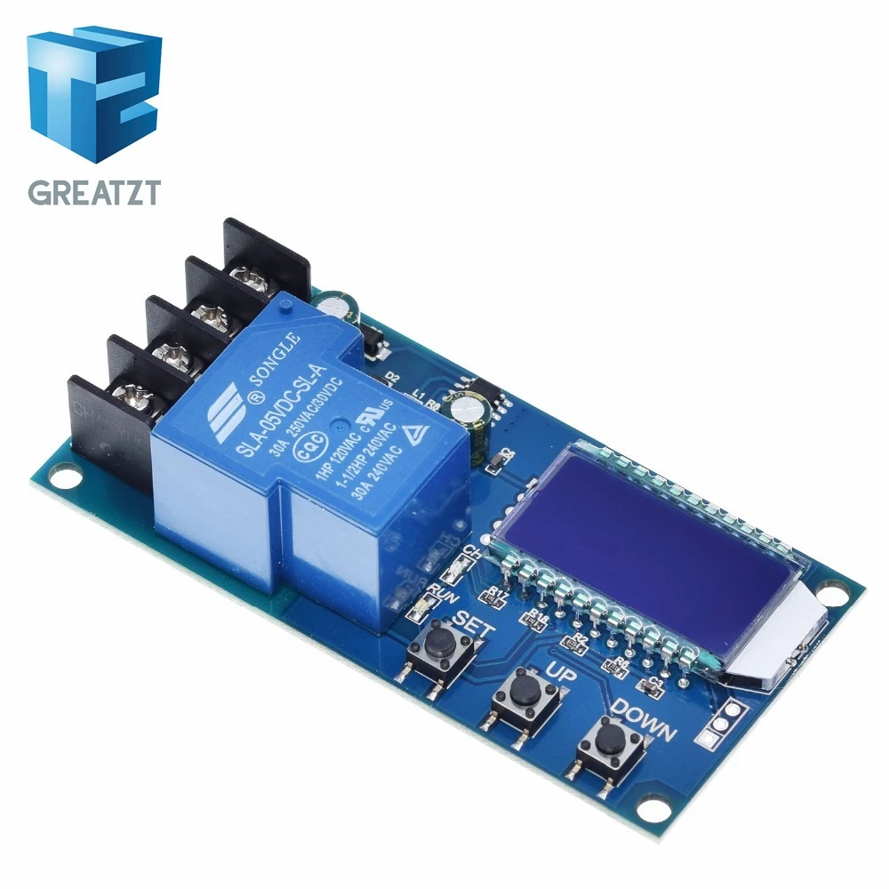 GREATZT DC 6-60 в 30A контроль зарядки аккумулятора модуль защиты платы зарядное устройство переключатель времени ЖК-дисплей XY-L30A