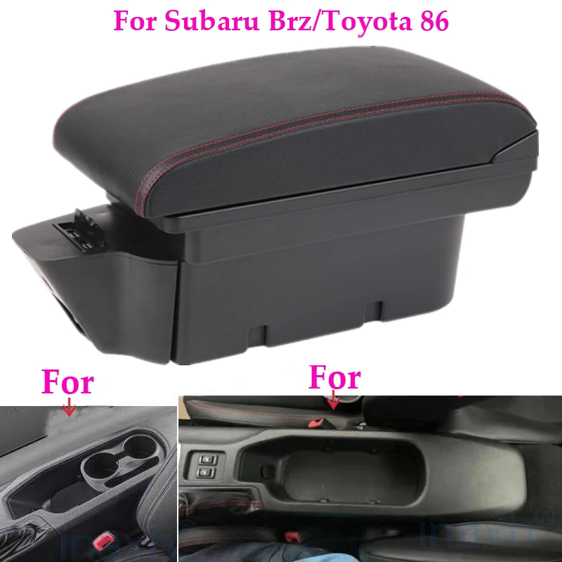 

Armrest box For Toyota 86 retrofit parts For Subaru Brz car For Scion Fr-S Frs Gt86 2012-2020 storage auto easy install interior