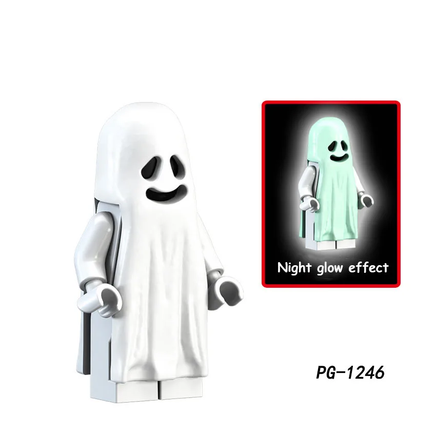 

Halloween Tricky Funny Toys Third Party Vitruvian Night Ghost Assembled Minifigures Small Particles Accessories Toys Gift