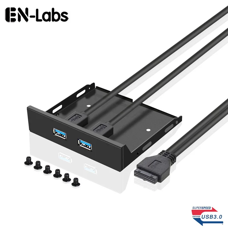 En-Labs 4 порта мульти USB-C USB 2,0 USB 3,0 концентратор разветвитель Передняя панель комбинированный кронштейн адаптер для рабочего стола 3,5 дюймов флоппи-отсек