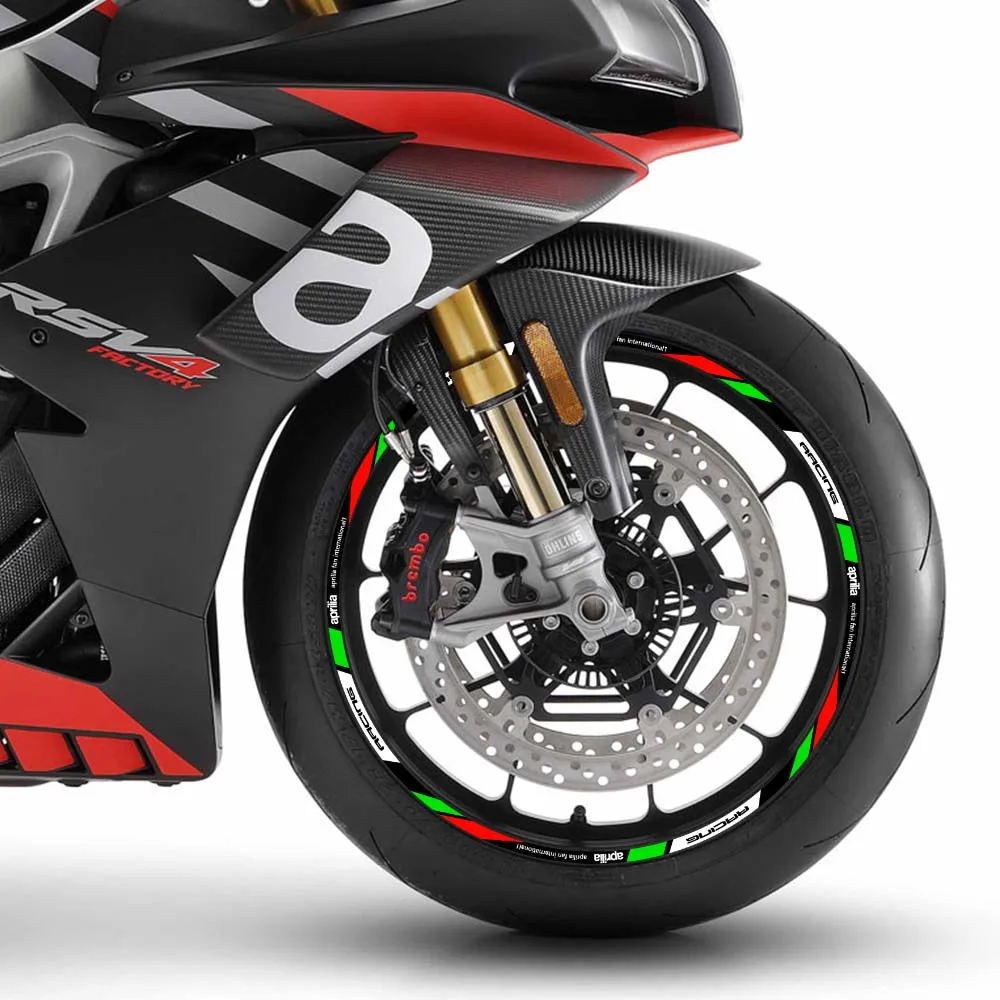 Светоотражающие наклейки для мотоциклетных колес Aprilia Factory Racing RSV RS Tuono SR50 RS4 RS125/150