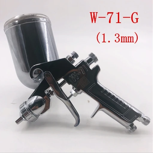1.3mm Япония HVLP W71 ручной W-71 пистолет-распылитель ручка Краски пистолет 400 мл 0,8/1,0/1,3/1,5/1,8 мм Укороченное пальто пистолет мебель Краски ing Краски пистолет - Цвет: 1.3mm