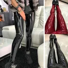 LEOSOXS кожаные черные леггинсы с высокой талией женские сексуальные Эластичные Обтягивающие Леггинсы пуш-ап эластичные Джеггинсы Женские леггинсы
