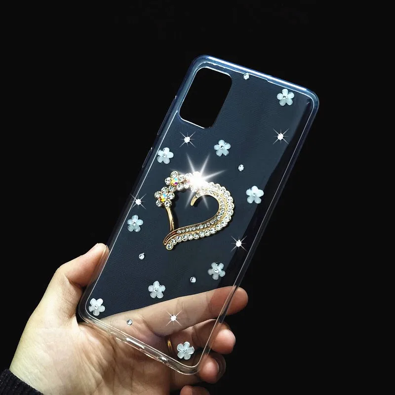 Чехол с бриллиантами A71 A51 A31 A21 M21 A11 M31 для Samsung Galaxy S6 S7 Egde S8 S9 S10E S10 5G S20 Ultra Plus J7 Neo Nxt |