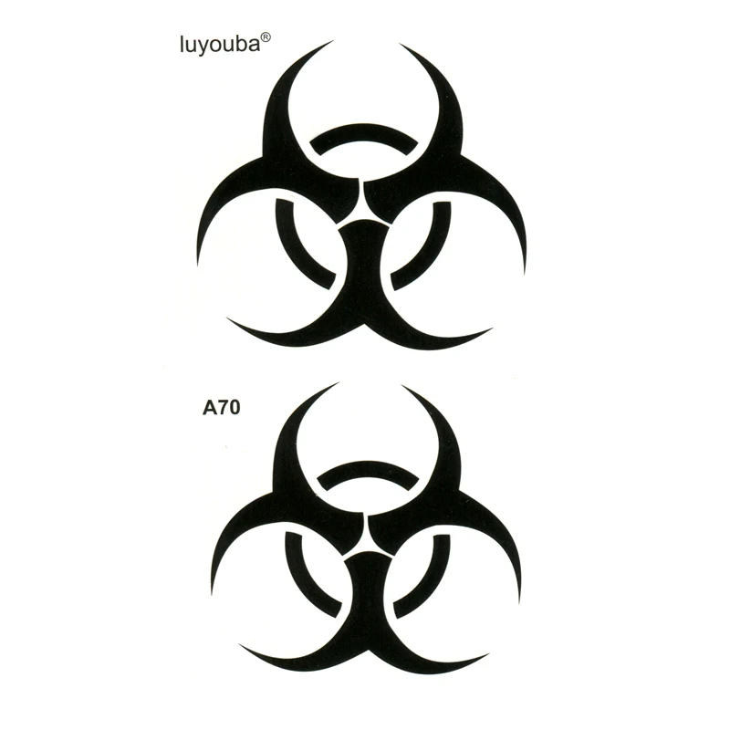 Danger Sign водонепроницаемые Временные татуировки мужские художественные наклейки