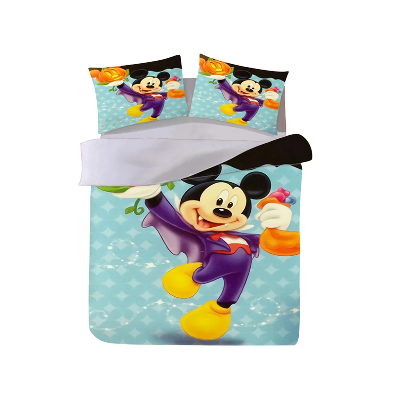

Halloween Bedding Set Minnie Mickey Duvet Cover Pillowcase Cartoon Children King Size Bed Set The Nightmare Befor Christmas