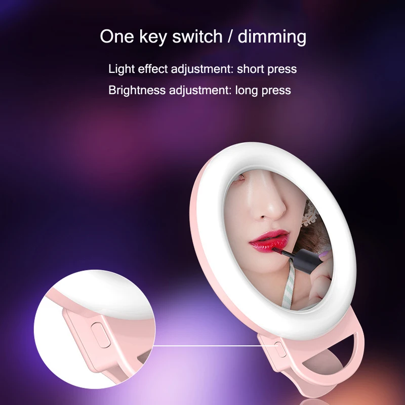 Светодиодный косметическое зеркало мобильный живое кольцо светильник