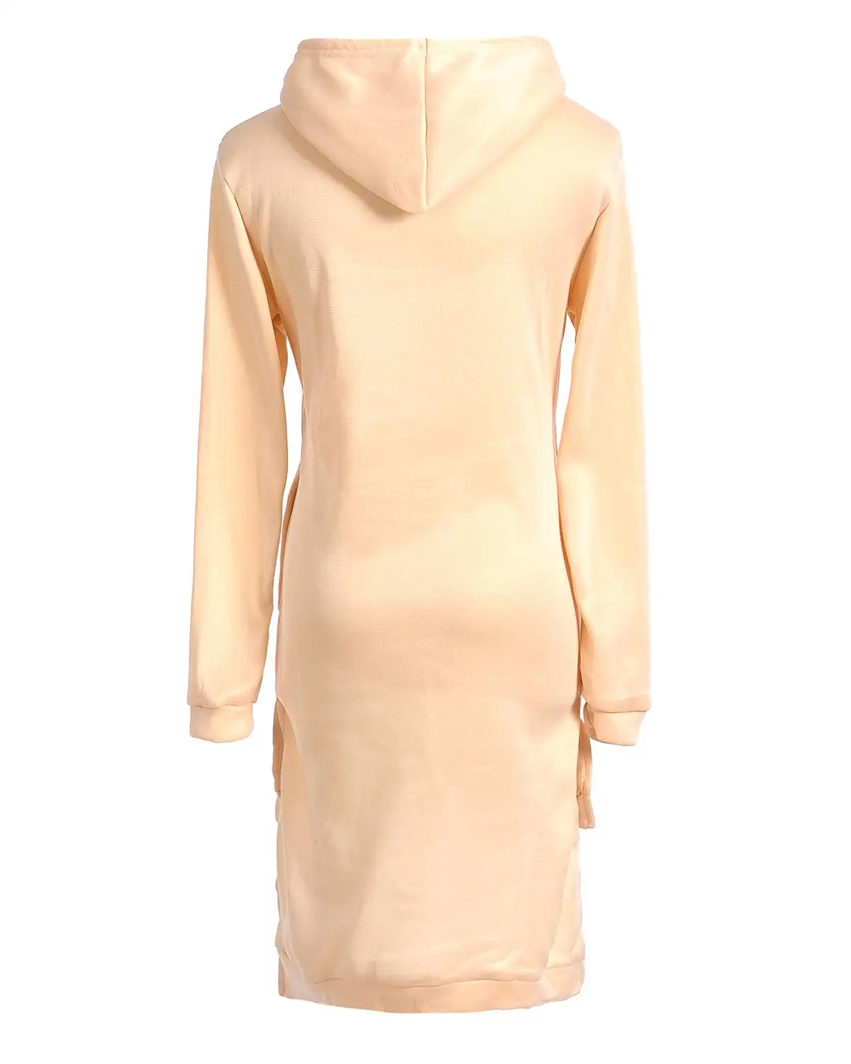 

7 Colour S-XL Plus Size Womens Hooded Sweatshirt Dress Ladies Hippie Long Sleeve Hoodie Jumper 52377275423417