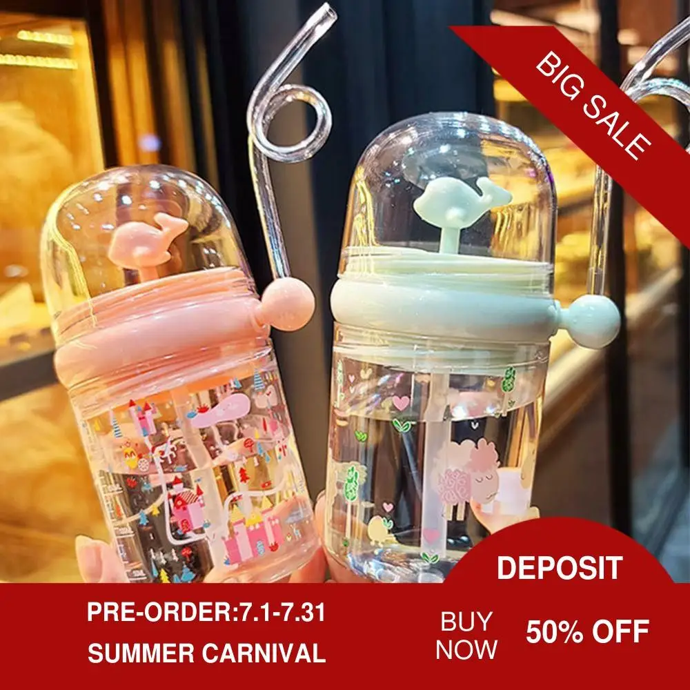 250 мл забавные детские футболки Кит вода спрей для питья с рисунком Бутылочки