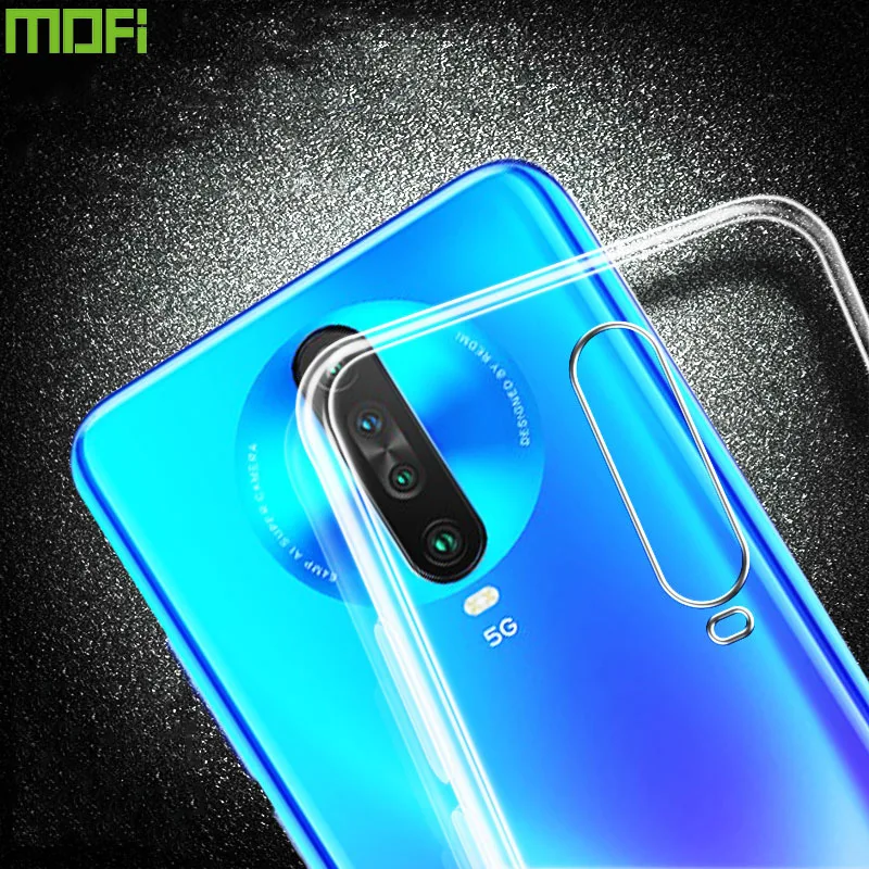 Для Xiao mi redmi K30 чехол силиконовый красный 5G из мягкого ТПУ прозрачный для k30