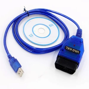 USB-сканер для кабеля VAG-COM KKL 409, 1 OBD2, сканер для VW SEAT Volkswagen Auto, полная поддержка кВт 1281 и кВт 2000