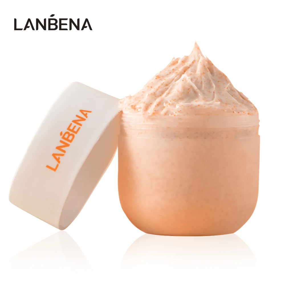

Крем-скраб LANBENA с витамином C, отшелушивающий скраб для тела, Осветляющий кожу, пилинг для лица, отбеливающая гладкая косметика, уход за телом