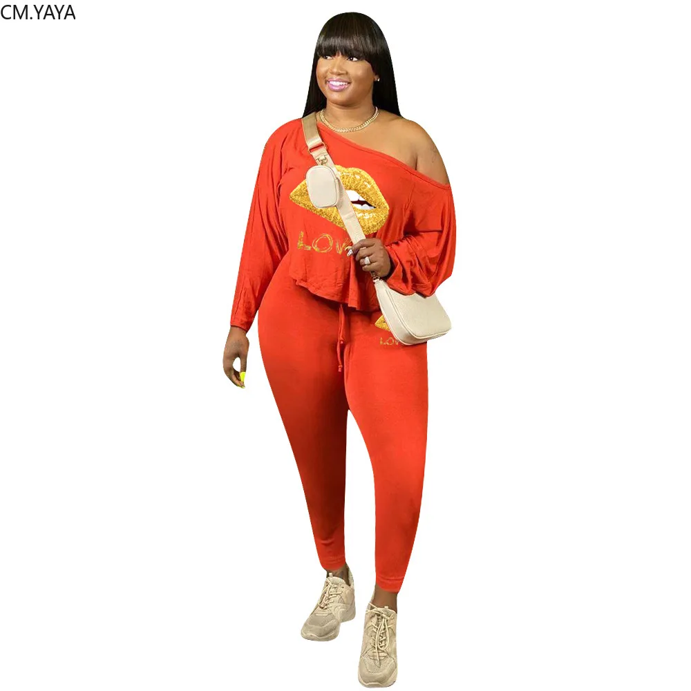 См. Несокрушимая Механическая размера плюс XL-4XL с принтом губ Для женщин комплект