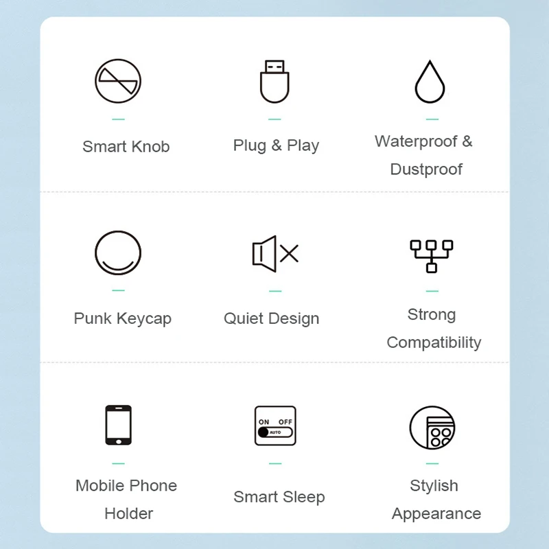 

Wired Keyboard Mouse Combo Set Mute Punk Keyboards For Ergonomic Anti-sprinkling With Phone Holder Multimedia Buttons Laptop PC