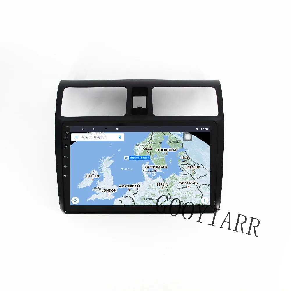 1din 10 дюймовый автомобильный радиоприемник четырехъядерный Android мультимедийный