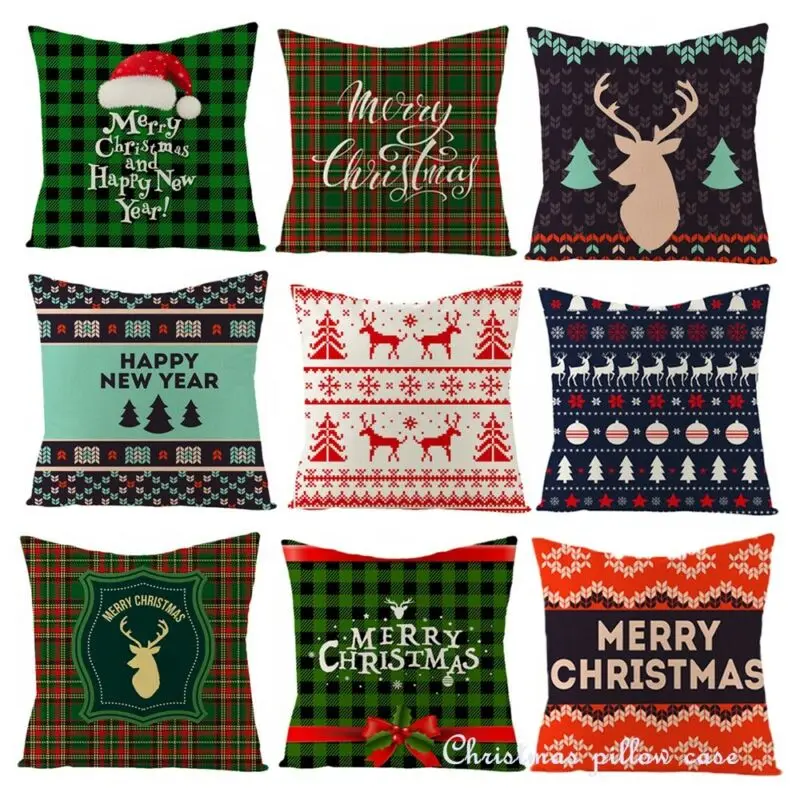 Домашний текстиль рождественские Подушки покрытие осенний декор наволочки для
