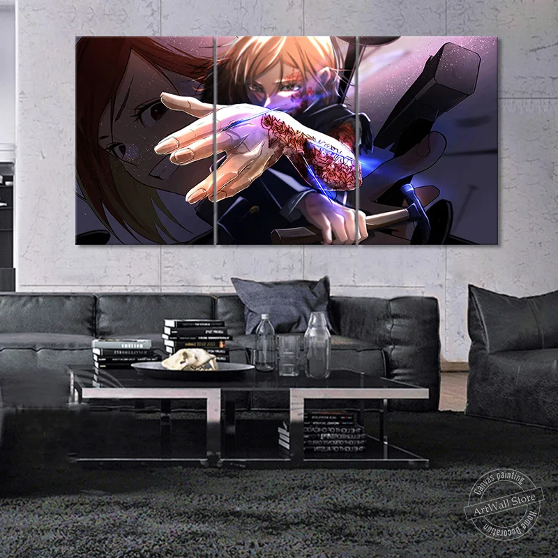 

Nobara Kugisaki Anime Poster Canvas Painting Home Decor Jujutsu Kaisen Anime Figure Wall Picture Cartoon Painting Birthday Gift