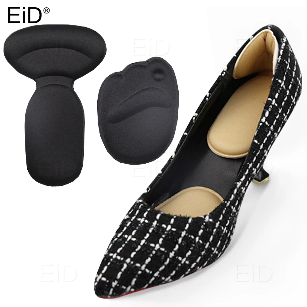 

EiD Shoe Back Heel Inserts Soft T-Shape High Heel Liner Grips Pain Relief Foot Protector Cushion Pad Insole for Women Insert