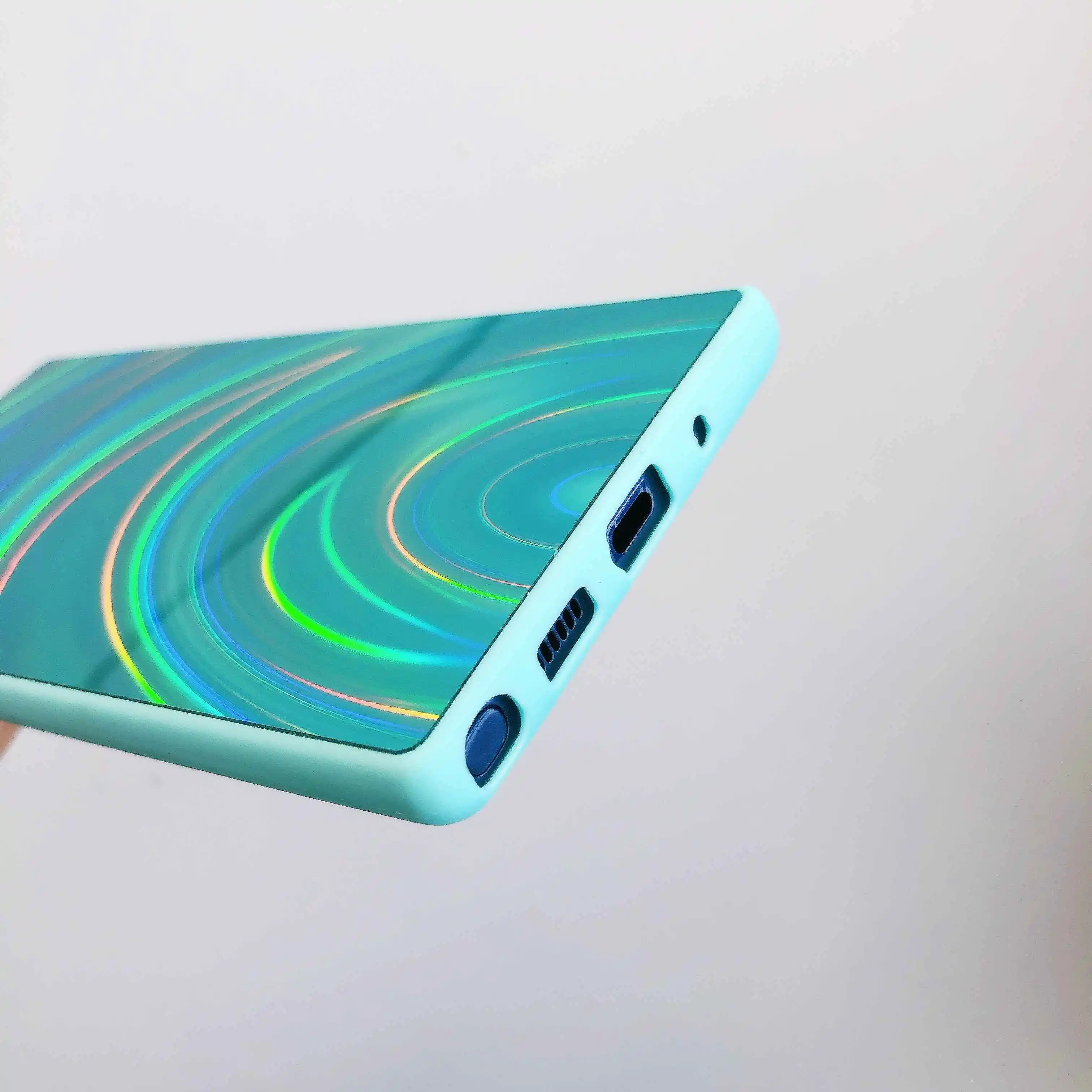 Чехол для Samsung Galaxy A750 A7 2018 A20 A30 A50 A50S A30S A70 A70S градиентный Радужный лазерный чехол