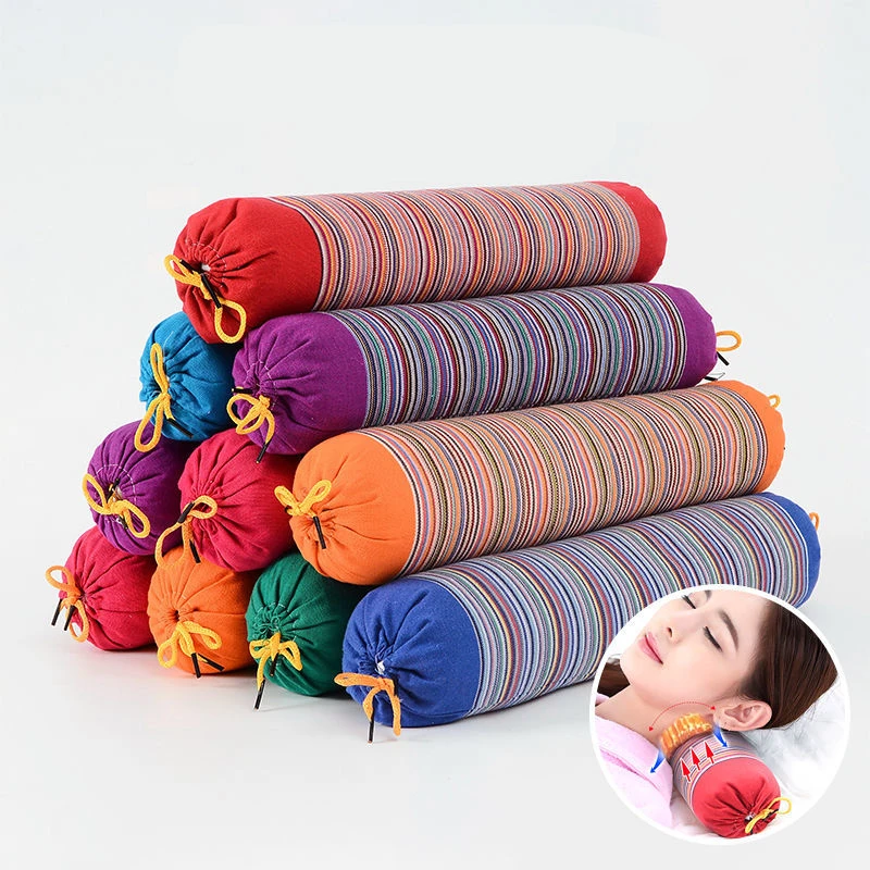 Физиотерапия подушка-массажер шейный ремонт коррекция сна жесткая гречневая