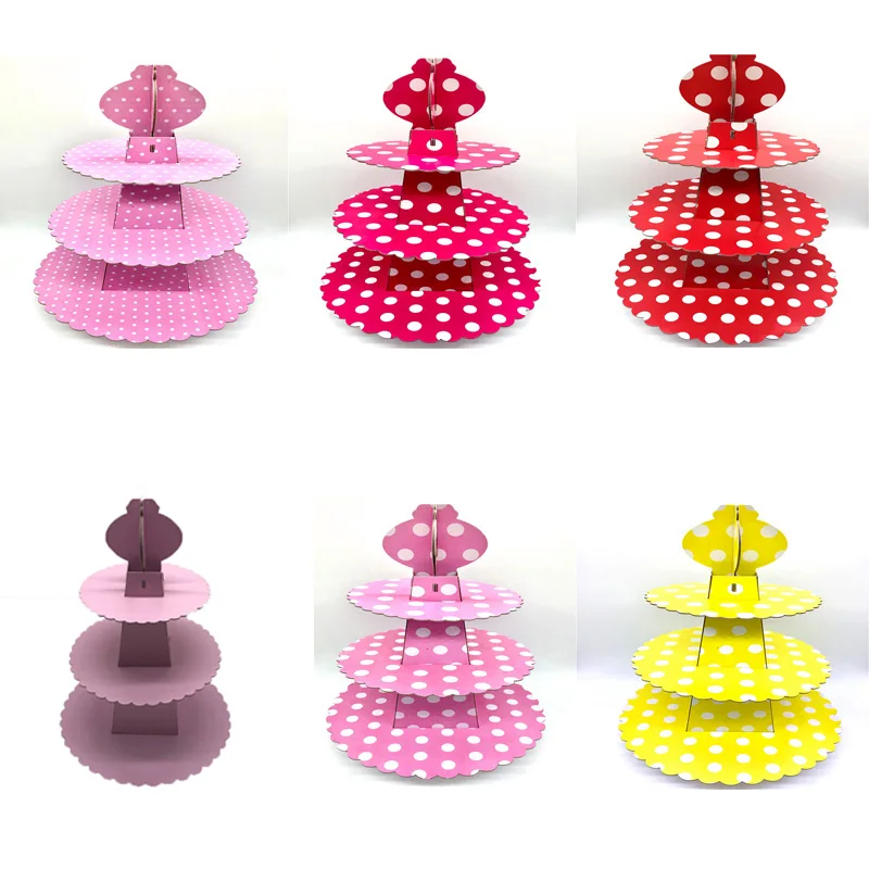 1 Набор 3 яруса кружевных на свадьбу день рождения картон торт Бумага подставка