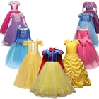 Платье принцессы для девочек, костюм для косплея на Хэллоуин, детское платье