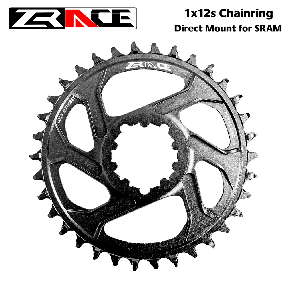 Звездочки ZRACE 1x12s 28/30/32/34/36T 7075AL Vickers-твердость 21 смещение 6 мм для прямого крепления