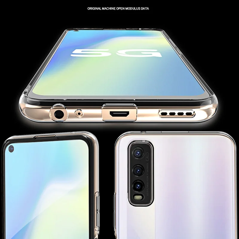 Camera Protective Phone Case for VIVO Y11S Y12 Y12S Y20 Y20A Y20G Y20i Y20S Y20SG 2021 Soft Clear Silicone Shockproof Back Cover