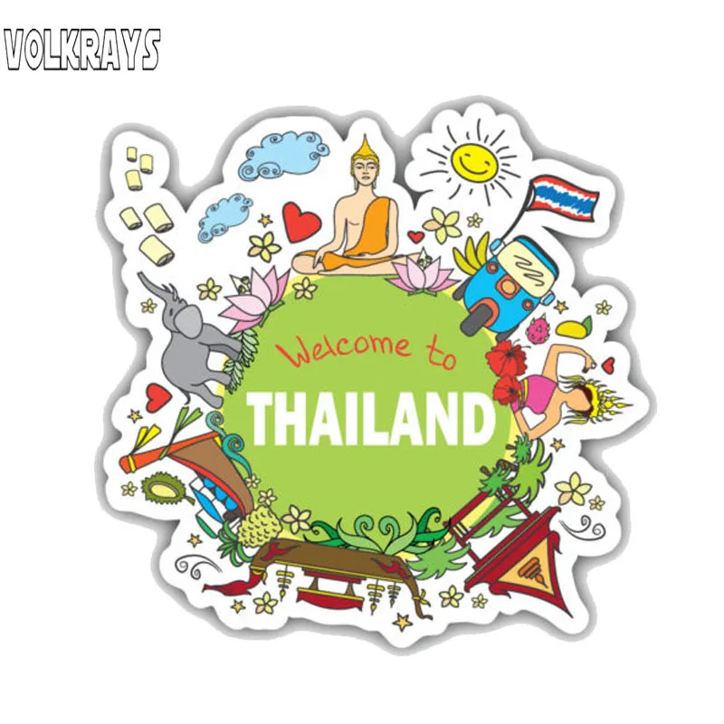 Volkrays забавная Автомобильная наклейка Таиланд Добро пожаловать аксессуары для