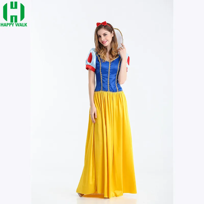 New Long dress Queen Costume For Women Fairy Cartoon Tale Princess Dress Halloween Cosplay costume Female Adult |