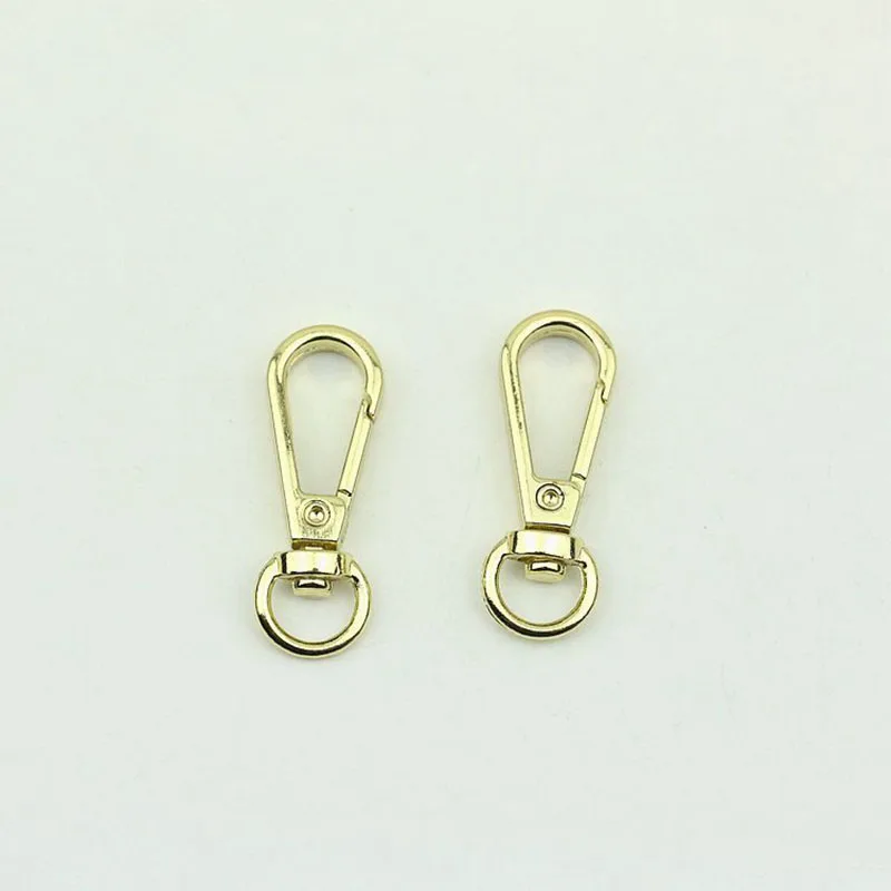 50Pcs 9mm O Ring Metal Hanger Buckles Lobster Clasp Swivel Trigger Clips Snap Hook for Bags Strap Leather Craft DIY Accessories