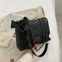 fashion large capacity pu leather crossbody bags for women 2021 scarves winter new handbag luxury designer chain shoulder bag