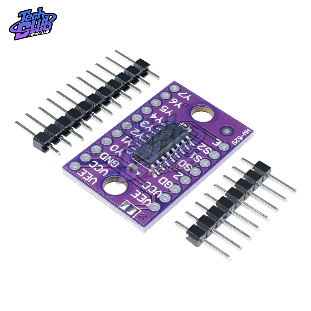 74HC4051 8 Channel 8CH-Mux Analog Multiplexer Demultiplexer Board Module Switch for Raspberry Pi | Инструменты