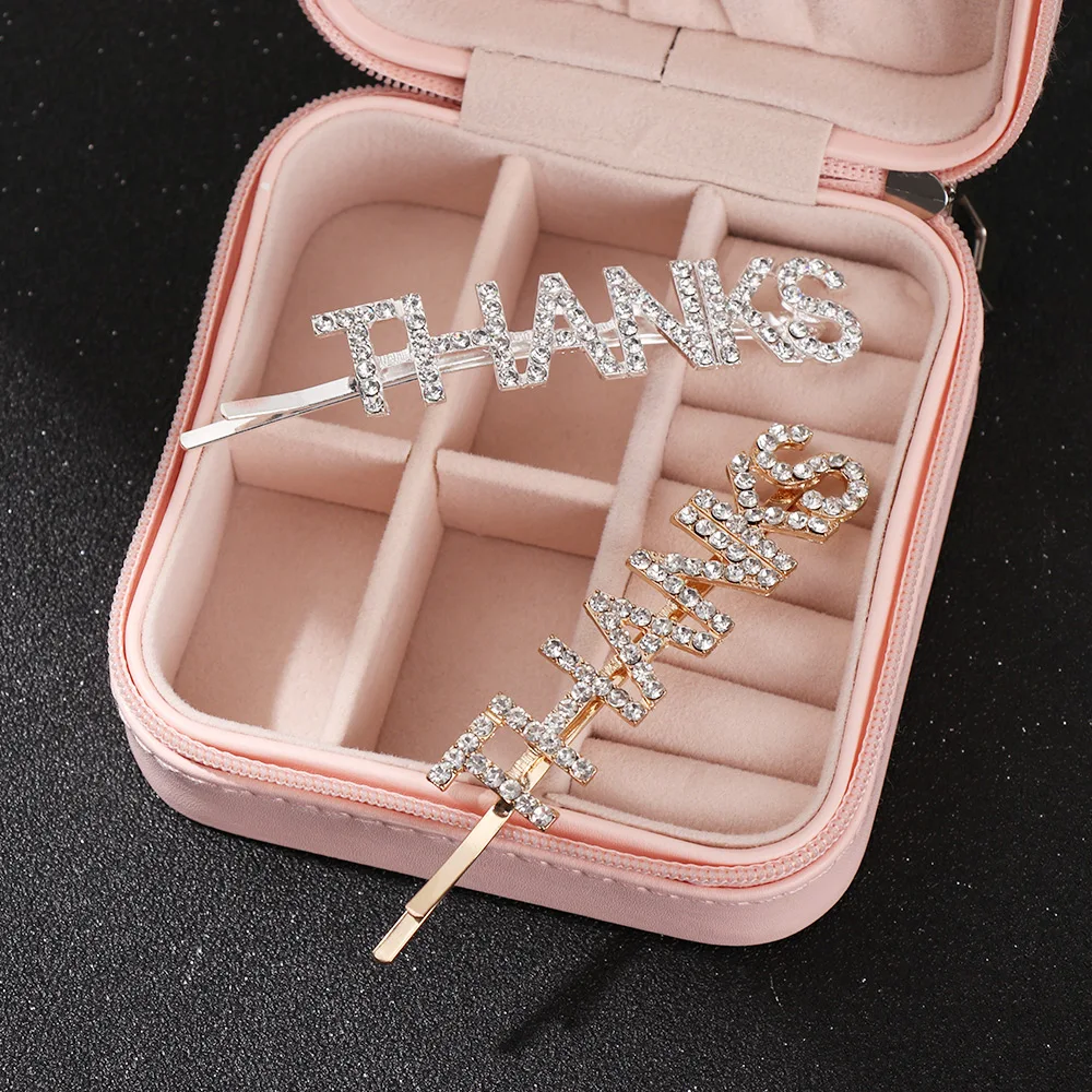 GLAM DRIPPIN буквы модная заколка для волос с кристаллами блестящие стразы заколки для волос аксессуары для волос для женщин и девушек