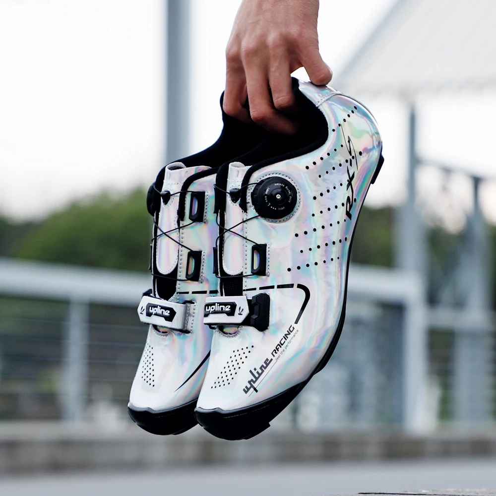 Road Cycling Shoes Ultra-light Riding Bicycle Flat Sneakers Sapatilha Ciclismo Self-locking Breathable Triathlon Racing Footwear