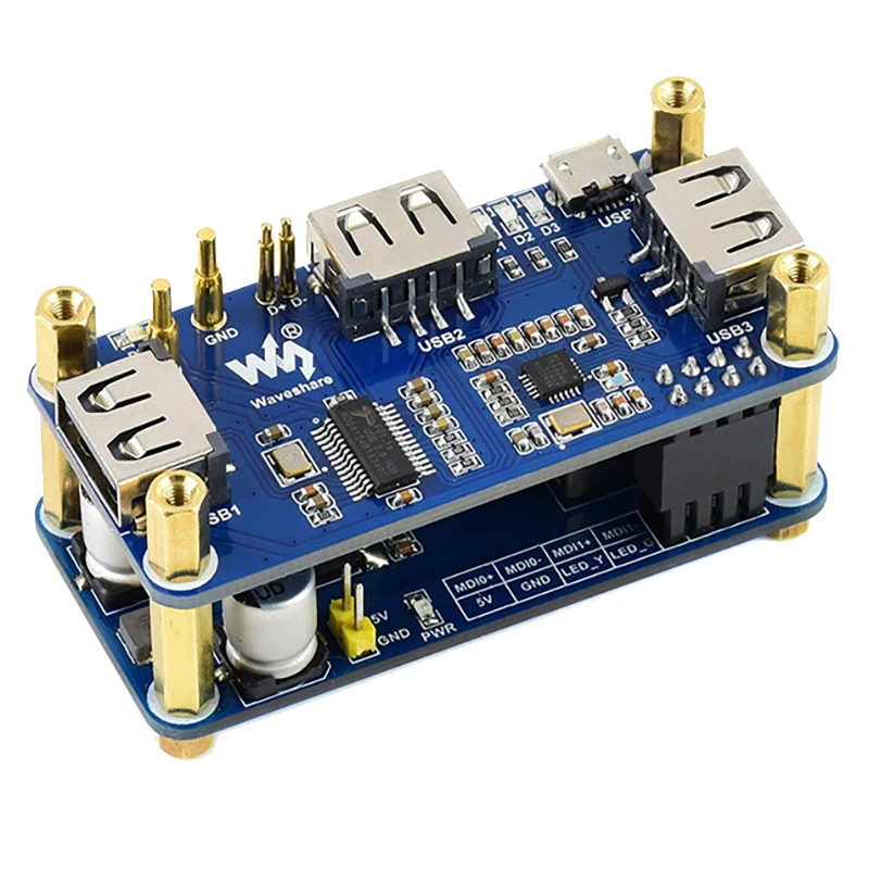 

Waveshare POE Hub Expansion Board for Raspberry Pi Zero/Zero with Zero WH PoE Power Over Ethernet HUB Expansion Board