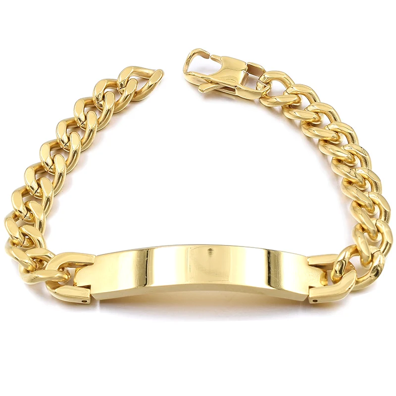 Браслет из нержавеющей стали для мужчин, мужской браслет на звеньевой цепочке, 2022, новые модные мужские кубинские ювелирные изделия