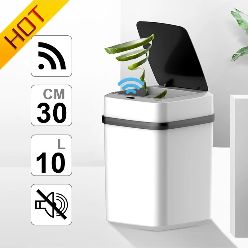 Автоматический интеллектуальный датчик умный мусорный бак с крышкой детектор