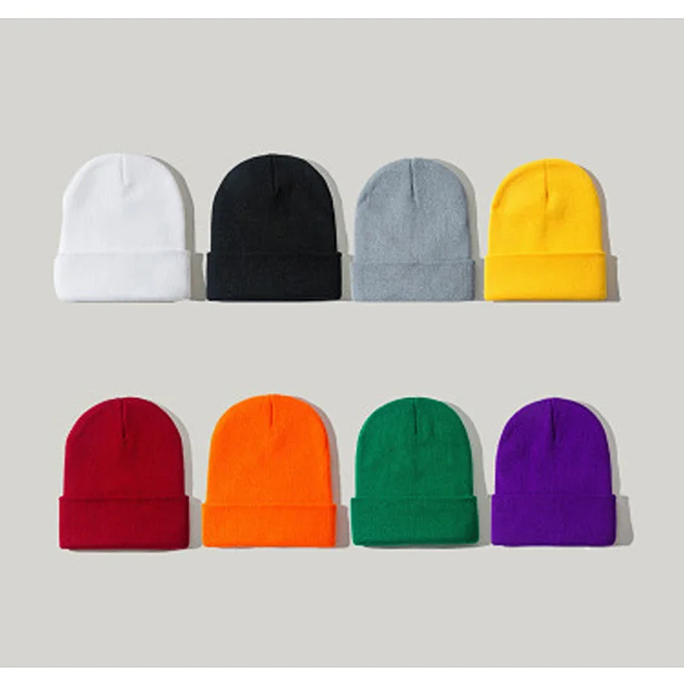 

Knitted Hats for Women Skullcap Men Beanie Hat Winter Retro Brimless Baggy Melon Cap Cuff Docker Fisherman Beanies Hats For Men